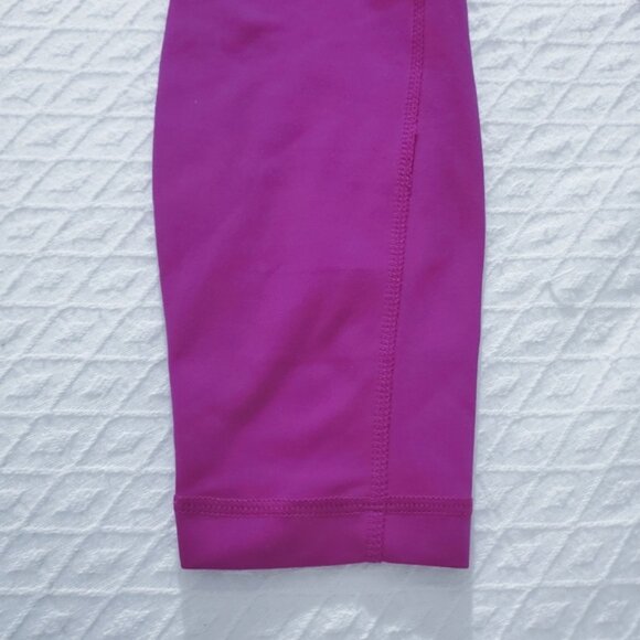 YOGALICIOUS [LUX] "Lenox" High Rise No Show Fushia Leggings with Pockets- S - Picture 12 of 12